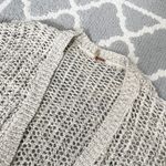 Free People marble tan crochet knit open cardigan quarter sleeve sweater Photo 5
