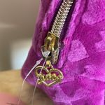 Juicy Couture  bag velour Purple Heart toiletries bag New OS Photo 2