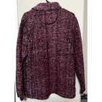 KatyDid SHERPA Faux Fur  pullover sweatshirt Pink 1/4 Zip sweater Size L Photo 6