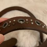 American Eagle ⭐️ AEO Dark Brown Studded Leather Belt NWT Size Small Photo 3