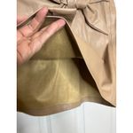 Jason Wu  Medium Vegan Leather Tan Wrap Mini Skirt Photo 4