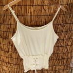 White Smocked Waist Lace Photo 3