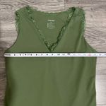 Pinkm Style Olive Green Lace Trim V Neck Sleeveless Lined Stretchy Bodysuit XXL Photo 8