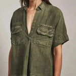 AG Adriano Goldschmied AG Anson Tencel And Linen Blend Top size xs Photo 0