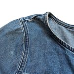 Madewell  Denim Frayed Step-Hem Dress Cascade Wash Blue, Sz S Photo 10