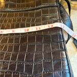 London Fog  Satchel Bag Black Brielle Croco Purse Photo 12