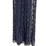 ASOS  High Neck Long Black Lace Short Sleeve Dress Women’s Size 4 Photo 7