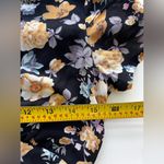 Hello Molly  Black Floral Surplice Midi Dress babydoll lightweight 4 Photo 6