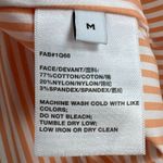 Lafayette 148 Cotton Striped Pullover Blouse Orange Sherbet/White Stripe Size M Size M Photo 7