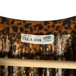Ulla Johnson  Mariana Brown Leopard Animal Print Puff Sleeve A-Line Mini Dress 2 Photo 7
