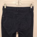 ZARA  Women's Skinny Jeans - Navy with Red and White Stripes Photo 7