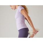 Athleta L Momentum Seamless Tee Women’s Large Oxalis Violet Photo 3