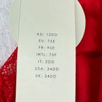 Parfait P5641 Racing Red Lace Trim Wireless Bra 34DD New with Tags Size undefined Photo 2
