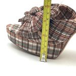 Loeffler Randall  Natalia Plaid Platform Bow Heels Brown Pink Photo 5