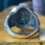 Natural Blue Moon Turquoise Sterling Silver Ring Size 7 Photo 4