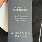 Adrianna Papell NWT Women’s Adrianna Papell Linen Blend Black White Striped Shorts Size XL Photo 7