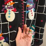 B.P. design Festive Snowman Knit Vest Black Size L Photo 1