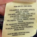 Anthropologie  sleeping on snow midland‎ Fair isle poncho sweater wool blend M/L Photo 3