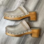 Free People NEW Calabasas Clog Heels Studded Women's Washed Taupe Size 41 11 Photo 6