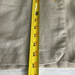 Bonjour  flax blend neutral blazer jacket M beige pockets casual resort work Photo 10