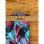 LOUDMOUTH GOLF Size 8 pink blue black check strapless dress Bright Photo 4