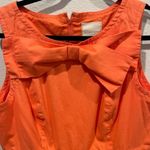 Modcloth Sherbert Bow Sleeveless Pockets Orange Mini Dress Photo 2