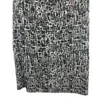 George Black Gray Geometric Sleeveless Cowl Neck Empire Waist Pullover Dress XL Photo 3