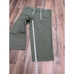 Torrid Olive Green Wide Leg Crop Pants Women's Size 1 Drawstring Waist Photo 7