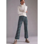 Anthropologie MAEVE The Margot Kick-Flare Cropped Black Green Pants XS PETITE Photo 2