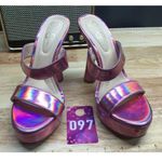 Jessica Simpson Sempira Women's 6 M Pink Patent Leather Slip-On Platforms Heels Photo 0