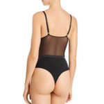 Jason Wu  Womens Black Adjustable Snap Gusset Thong Back Intimates Bodysuit S NWT Photo 1