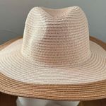 Urban Outfitters NWT  Moss Beige Colorblock Wide Brim Summer Fedora Hat, one size Photo 8