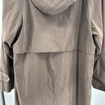 London Fog  Limited Edition Brown Trench Coat faux suede L full length retro Photo 10