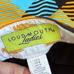 Loudmouth Womens Golf Skort Orange Blue Black 0 Photo 2