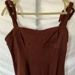 Free People : Terracotta Corduroy style Tie Straps Dress- Soft Photo 2