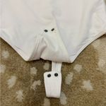 Abercrombie & Fitch white long sleeve snap bodysuit women’s size small Photo 5