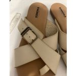 Sonoma EUC Bone Slides Sandals Size 8 Toe Hole Flats Photo 1