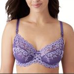 Wacoal 65191 Embrace Lace Bra Women’s Size 34D Unlined Underwire Purple Photo 0
