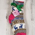 NWT Mari Clare Sherpa Lined Knit Winter Reindeer Design No Photo 0