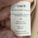 Vince Womens Leather Silk Sleeveless Tunic Tank Top Size 12 Pink Quiet Luxury Photo 6