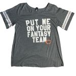 Chicago Bears Plus Gray Scoop Neck Fantasy Football Sleep Shirt Size 22/24 Photo 0