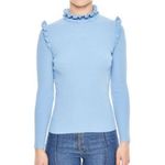 Sandro  Baby Blue turtle neck size 2 Photo 3