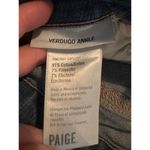 Paige Verdugo Ankle Length Distressed Medium Wash Blue Jeans Skinny Size 24 Photo 4