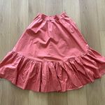 Italian Coral Ruffle Skirt Pink Size M Photo 0