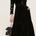 Sea New York Mayde Velvet Black Long Sleeve Cut Out Cutout Midi Size 2 Photo 0