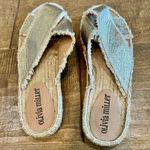 Olivia Miller Women’s Joseline Espadrille Slide Sandals Gold Size 7 NWT Photo 4