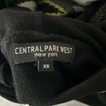 Central Park West  Black Hoodie with Patterned Sleeves Photo 2