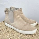 Vince Suede Leather High Top Sneakers Womens Size 6.5 Scandi Beigecore Normcore Photo 3