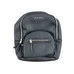 Jack Wills  Faux Leather Backpack in Black Photo 0