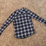 OP  blue flannel button down top Photo 6